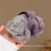 Pinza para el pelo de camelia estilo bosque atmosférico para mujer, Pinza de tiburón para pelo semirrecogido, Pasador suave, Pinza de moda