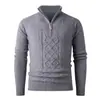 Comercio Exterior Transfronterizo Otoño e Invierno 2025 Suéter de Punto Grueso Pulóver Chaqueta Cálida Casual de Negocios para Hombre Top de Moda