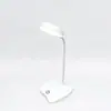 Lámpara de lectura de manguera con pantalla redonda protección ocular batería recargable de gran capacidad incorporada sin parpadeo atenuación táctil ajuste de temperatura de color