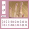 Uñas prefabricadas hechas a mano en diseño simple de ojo de gato morado taro, elegantes y versátiles, estilo europeo y americano, desmontables, 30 piezas
