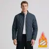 2025 Nuevo Abrigo de Algodón de Invierno para Hombre Cálido con Cuello Alto Abrigo de Algodón Transfronterizo Amazon Chaqueta de Algodón Versátil 3D Forrada de Polar
