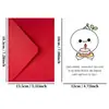 Compra Directa Transfronteriza de Tarjetas de Felicitación Interesantes, Divertidos Juegos de Tarjetas de Dibujos Animados Humorísticos con Sobres, Tarjetas en Blanco para Mensajes Escritos a Mano