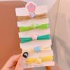 Anillo para el cabello de toalla color caramelo Cuerda para el cabello Color Love para niñas Banda para el cabello para niñas Cuerda para el cabello duradera de alta elasticidad 2024