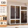 Guarda-Roupa de Aço Estilo Moderno para Armazenamento no Quarto, Guarda-Roupa de Chão para Apartamento de Aluguel Infantil, Cabideiro de Armazenamento à Prova de Poeira para Adultos