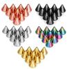 Aço inoxidável aço titânio argola sobrancelha cravo nariz cone pontiagudo cravo língua anel umbigo diy pequenos acessórios bola de reposição 14G3mm bola para piercing