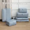 Set de Bolsas de Almacenamiento de Tela de Memoria Imitación, Maleta Portátil, Bolsa de Compresión para Ropa, Bolsa de Almacenamiento Impermeable Resistente al Desgarro