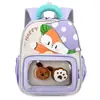 Mochilas Escolares Infantis, Mochilas Fofas de Desenho Animado para Jardim de Infância, Mochilas Respiráveis Novas para Meninos e Meninas Pré-Escolares de 3 e 5 Anos