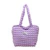 Bolso de hombro tipo chaleco con diseño de nube, burbuja y flor estilo japonés para estudiante, bolso de mano simple, bolso de lona de gran capacidad