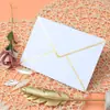 Venta Caliente Transfronteriza A7 Estilo Europeo Sobres para Invitaciones de Negocios en Blanco con Borde Dorado Sobres con Borde Dorado para Bodas y Fiestas Venta al por Mayor