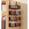 Estante de Almacenamiento para Armario, Cesta de Almacenamiento para Bolsos, Estante Lateral para Gabinete, Organizador de Ropa Interior y Ropa, Cesta Colgante para Armario