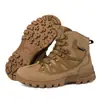 Nuevas botas tácticas de gran tamaño para exteriores, botas de desierto, botas de combate para hombres, zapatos de senderismo para entrenamiento al aire libre, zapatos de senderismo con plataforma
