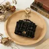 Llavero Colgante de Mini Bolso de Moda Transfronterizo, Pequeño Accesorio de Bolso Estilo Chanel, Bolsa de Almacenamiento, Billetera para Monedas, Estuche para Auriculares