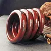 Pulsera de Jade Rojo y Blanco de Xinjiang, Pulsera de Piedra de Sangre, Pulsera de Jade Meteorito Rojo y Blanco para Mujer, Suministro al por Mayor para Transmisiones en Vivo