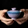Juego de té pintado a mano, funda de liquidación, cuenco, taza de té, tetera, taza maestra, taza de degustación de té, taza de feria, tarro de té, posavasos, juego de té de kung fu