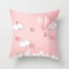 Funda de almohada romántica con diseño de globo aerostático y torre de París para San Valentín, para sofá o casa, venta al por mayor
