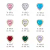 Joyería para uñas color circón lujo súper destello gema diamante grande esmeralda gota de agua amor decoraciones de uñas venta al por mayor