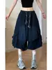 Atuendo Ootd de Verano: Shorts de Mezclilla para Hombres y Mujeres, Diseño Único, Estilos No Comunes, Pantalones Cortos Estilo Ropa de Trabajo, Pantalones Casuales Sueltos