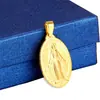 Colar Pingente Cruzado Amazon Aço Inoxidável Virgem Maria Medalha Religiosa Europeia e Americana Joias de Aço Titânio Atacado