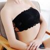 Talla Grande Encaje Espalda Hermosa Sexy Correa Cruzada Envoltura de Pecho de Una Palabra Cinturón Sin Aro de Acero Almohadilla para el Pecho Tubo Top Niñas' 1860
