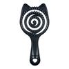 Novo pente de massagem com orelhas de gato elásticas foscas para meninas pente especial portátil pente de cabelo fofo