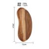 Tabla de cortar de madera de acacia estilo japonés transfronteriza Tabla de cortar pequeña Bandeja para cafetería Plato de cena de madera maciza Tabla resistente al calor Bandeja para alimentos