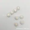 Fritillaria de Água Doce Vidro Contas Espalhadas Doze Constelações 12mm Estampagem Bronzeada Furo Passante Galvanoplastia Diy Acessórios para Roupas