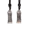 Qianye puede abrir colgante de mantra de dinero de nube auspiciosa de plata tailandesa, colgante de plata esterlina, collar para niños, moda para hombre, personalidad