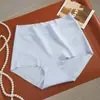 Pantalitas de mujer suaves y delicadas de tiro alto, hipoalergénicas, transpirables, que sujetan el abdomen, realzan los glúteos, sin costuras, tipo segunda piel, de triángulo para mujer 2234