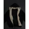 AliExpress 2026 Outono Moda Europeia e Americana Tendência Estampa de Leopardo Patchwork Com Capuz Moda de Rua Solto Blusa com Capuz