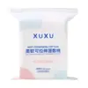 Hoja de Algodón con Compresa Húmeda XUXU para Rostro, Hoja de Papel de Máscara Elástica de Algodón, Toalla de Maquillaje con Agujeros, Toalla de Compresa Húmeda Transfronteriza para Rostro