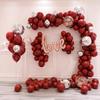 Diseño de habitación de bodas rojo granada doble grueso decoración de bodas suministros de boda Rojo de internet globo de boda al por mayor