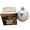 Luz de Fútbol LED Resaltante Hogar E27 Luz de Cinco Hojas Esférica Carga Solar Luz de Tres Hojas Bombilla Plegable de Cinco Hojas