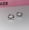 Aretes de Clip para Oreja con Lazo de Diamante Brillante para Mujer Diseño de Nicho Sensación de Alta Gama Estilo Ins Temperamento Dulce Exquisitos Cierres de Arete Joyería para Oreja
