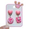 Muñeca Barbie de Dibujos Animados Princesa niñas niños niños aman Collar de Princesa Pulsera Pin de Oreja Barbie Aretes Traje
