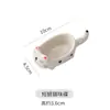Plato de Cerámica Personalizado para Sabores, Plato Multifuncional Creativo para Condimentos con Forma de Gato Lindo para el Hogar, Soporte para Palillos, Plato para Mojar Snacks