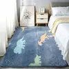 Alfombra luminosa de piso personalizada para dormitorio de Amazon, alfombra fluorescente de cobertura total para sala de estar, alfombrilla para pies brillante para habitación infantil, alfombrilla antideslizante