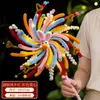 Linternas de Madera para Niños del Festival de Mediados de Otoño, Linternas de Flores Luminosas de Conejo Portátiles Estilo Antiguo, Pequeños Regalos Hechos a Mano del Festival de Mediados de Otoño