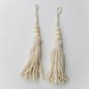 Borla Cuentas de Madera Adornos Colgantes DIY Hecho a Mano Accesorios de Joyería Cuentas de Madera Borla Cuerda Cuerda de Cáñamo Colgante Decoración para el Hogar Venta al por Mayor