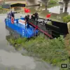 Barco de Cosecha de Algas Marinas Equipo de Recolección de Escombros Submarinos Barco Cortacésped de Carga Frontal y Descarga Trasera Máquina de Cosecha de Plantas Acuáticas