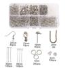 Acessórios de jóias DIY brincos de jóias gancho de orelha pulseira colar artesanal frisado material ferramentas terno