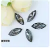 Rhinestones Puntiagudos con Forma de Marquise 3*6/5*10mm Pegatinas de Cristal Plateado Accesorios para Decoración de Uñas y Fundas de Teléfono DIY