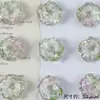 Novo Estilo Glitter Fino Gradiente Duas Cores Flor Rosa Amor Verdadeiro Contas Soltas DIY Pulseira com Contas Colar Brinco Acessórios Materiais