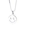 Colgante de Plata Esterlina S925 Smiley Estilo Coreano Hip Hop Estilo Pequeño Fresco Pareja Sonrisa Dulce Colgante Ins
