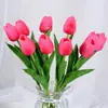 Flores Artificiales Mini Pu Tulipán, Flores Falsas para Comercio Transfronterizo, Flores de Seda para Boda y Decoración del Hogar, Venta al por Mayor desde el Fabricante
