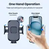 Soporte para teléfono de coche, TOPK Soporte universal para teléfono con bloqueo automático mejorado con clip de gancho para rejilla de ventilación de coche para iPhone Samsung