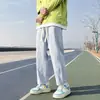 Calça jeans wide leg, estilo fino de verão, corte reto, caimento solto, cintura alta, para corpo tipo pera, novo modelo 2026 jeans masculino