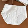 9917 Ropa Interior de Mujer de Algodón Puro con Puntos de Colores Estilo Coreano, Suave y Lisa, Puntos de Colores, Algodón Grado A, Algodón Puro, Entrepierna Extendida, Antibacteriano 10A