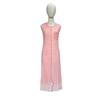 Vestido de Punto Estilo Coreano Dulce Primavera y Verano Combinación Total Color Sólido Cuello Redondo Jersey Vestido de Mujer Exportación Ajustado Adelgazante Cinturilla Vestido sin Mangas