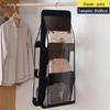 Saco de armazenamento pendurado saco porta de tecido traseiro à prova de poeira guarda-roupa doméstico rack de armazenamento dormitório artefato roupas cozinha saco de armazenamento