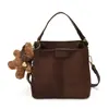 Yaozi 2026 outono inicial nova moda versátil casual simples bolsa de ombro tote para o trabalho com textura retrô bolsa transversal